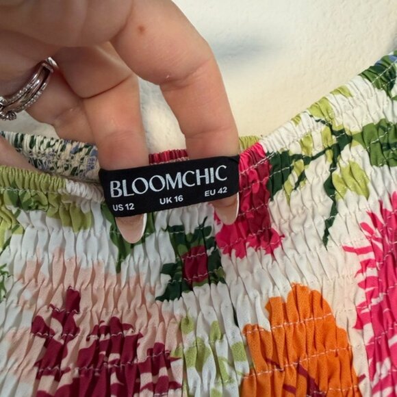 BloomChic Colorful Floral Smocked Dress - Picture 4 of 5